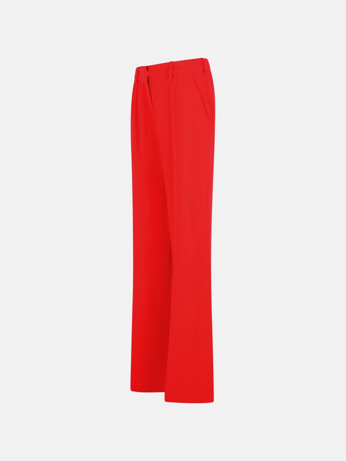 'TAILORING' RED VISCOSE BLEND PANTS - 2