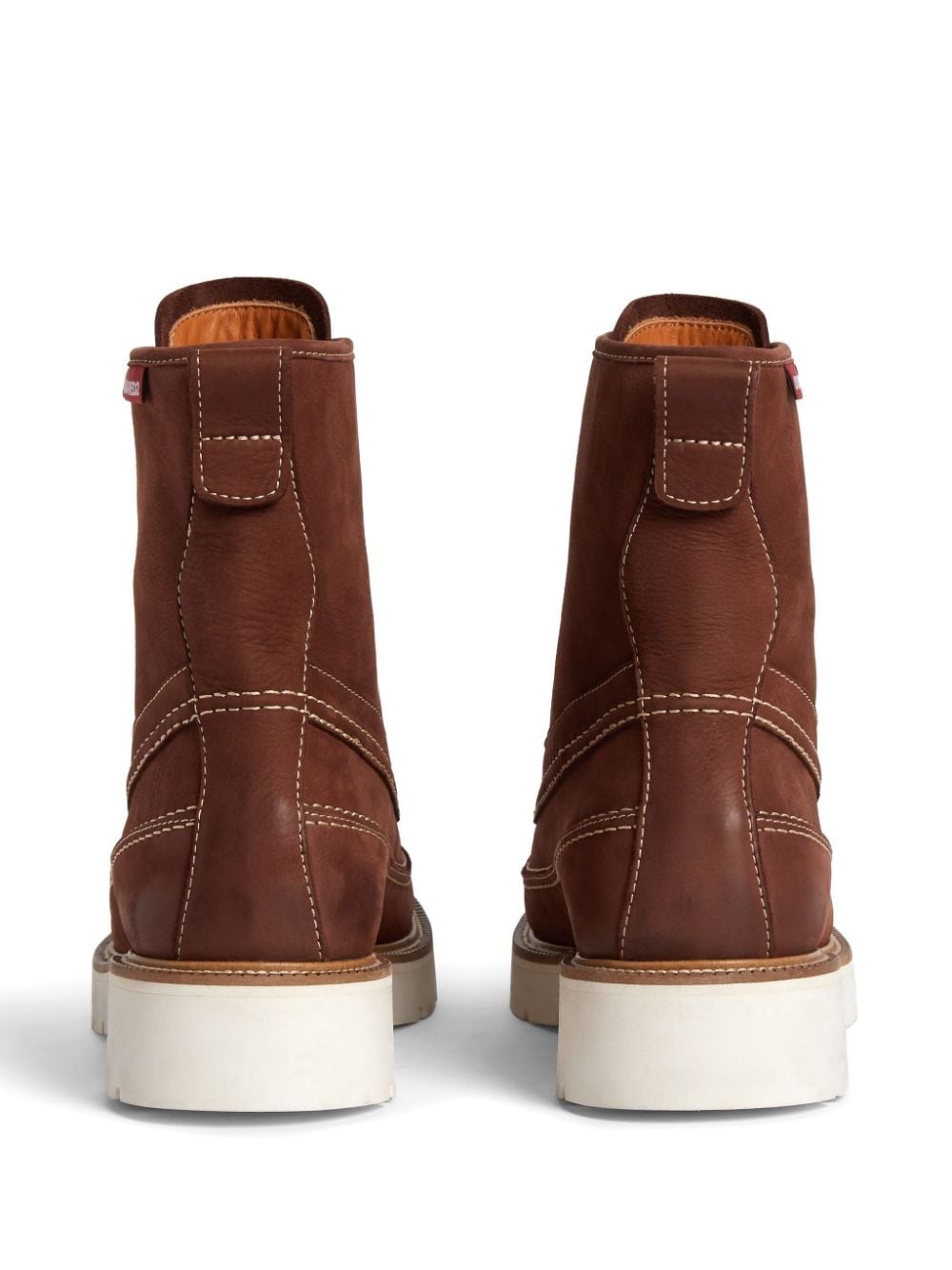 raised-seam leather boots - 3