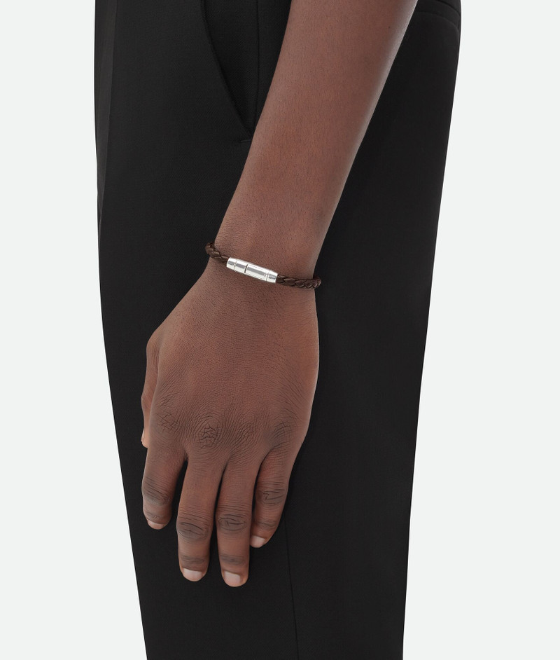 Bottega Veneta Braid Leather Bracelet outlook