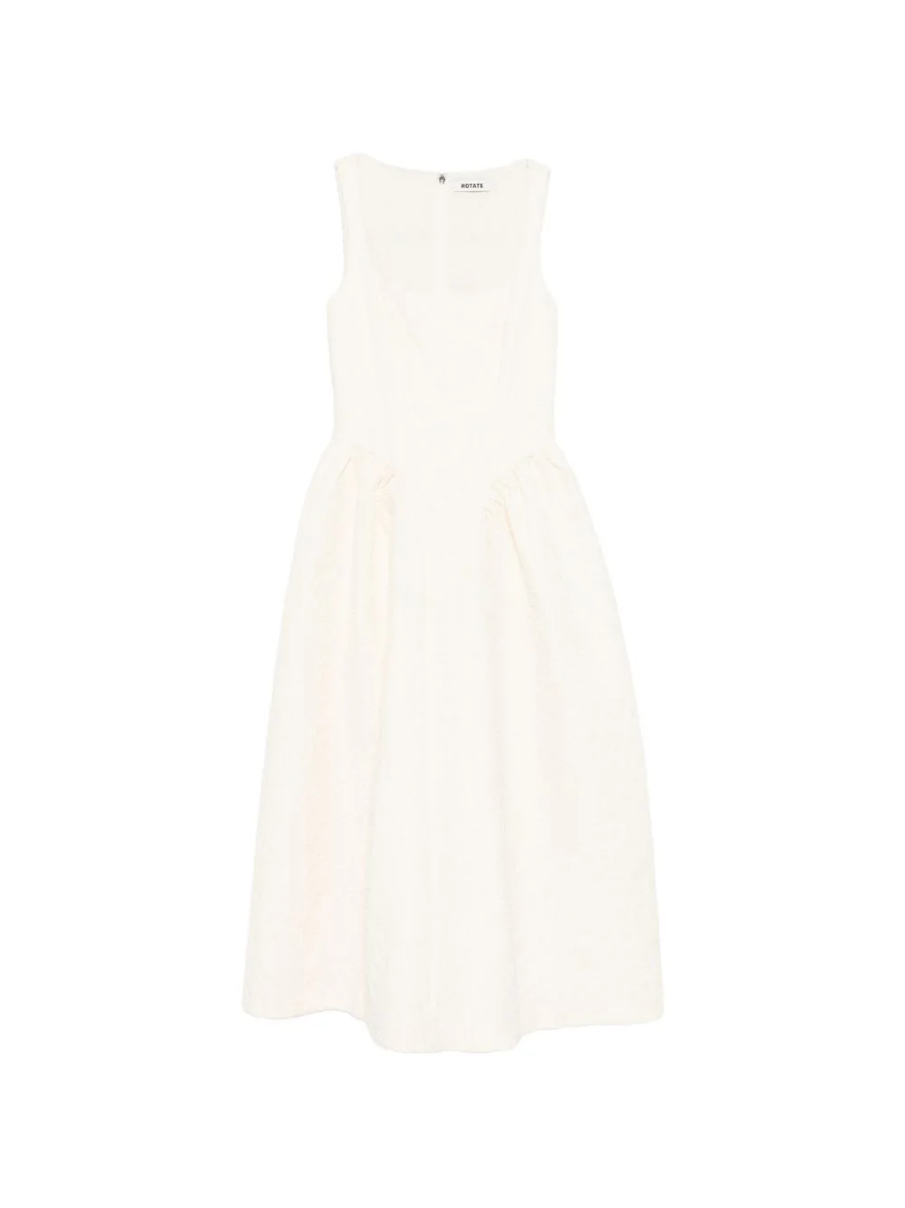 square-neck midi dress - 1