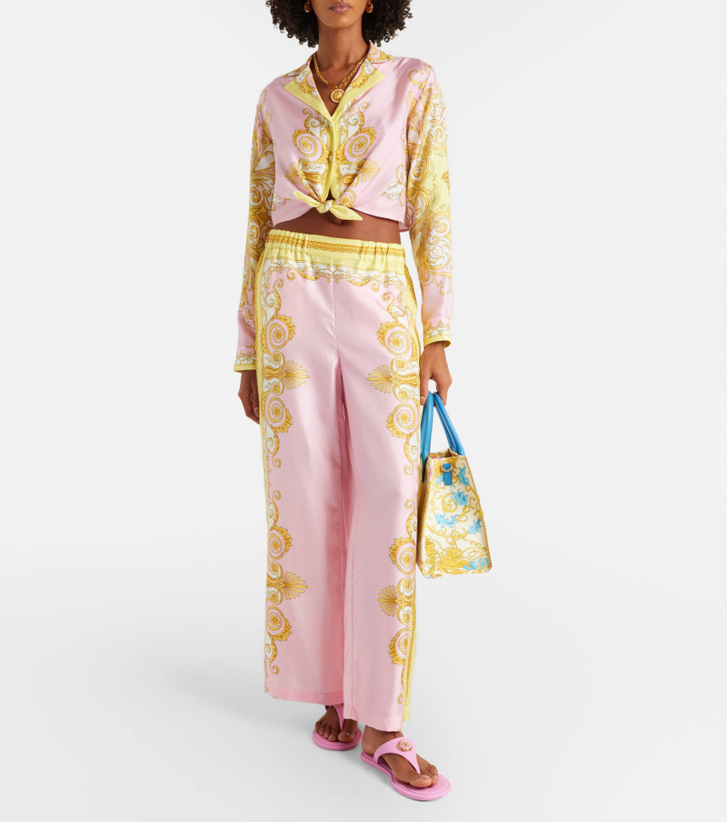 VERSACE Barocco silk twill shirt outlook