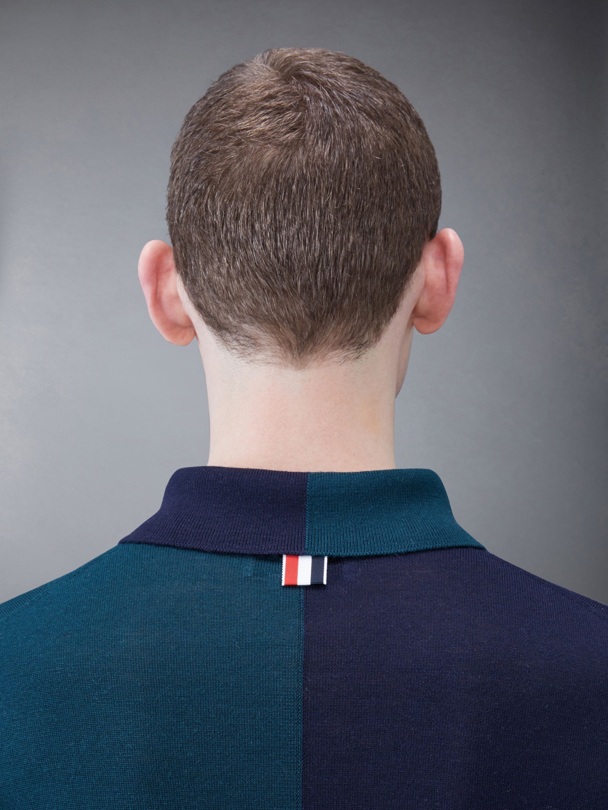 Fun-Mix Merino Jersey Stripe Point Collar Shirt - 5