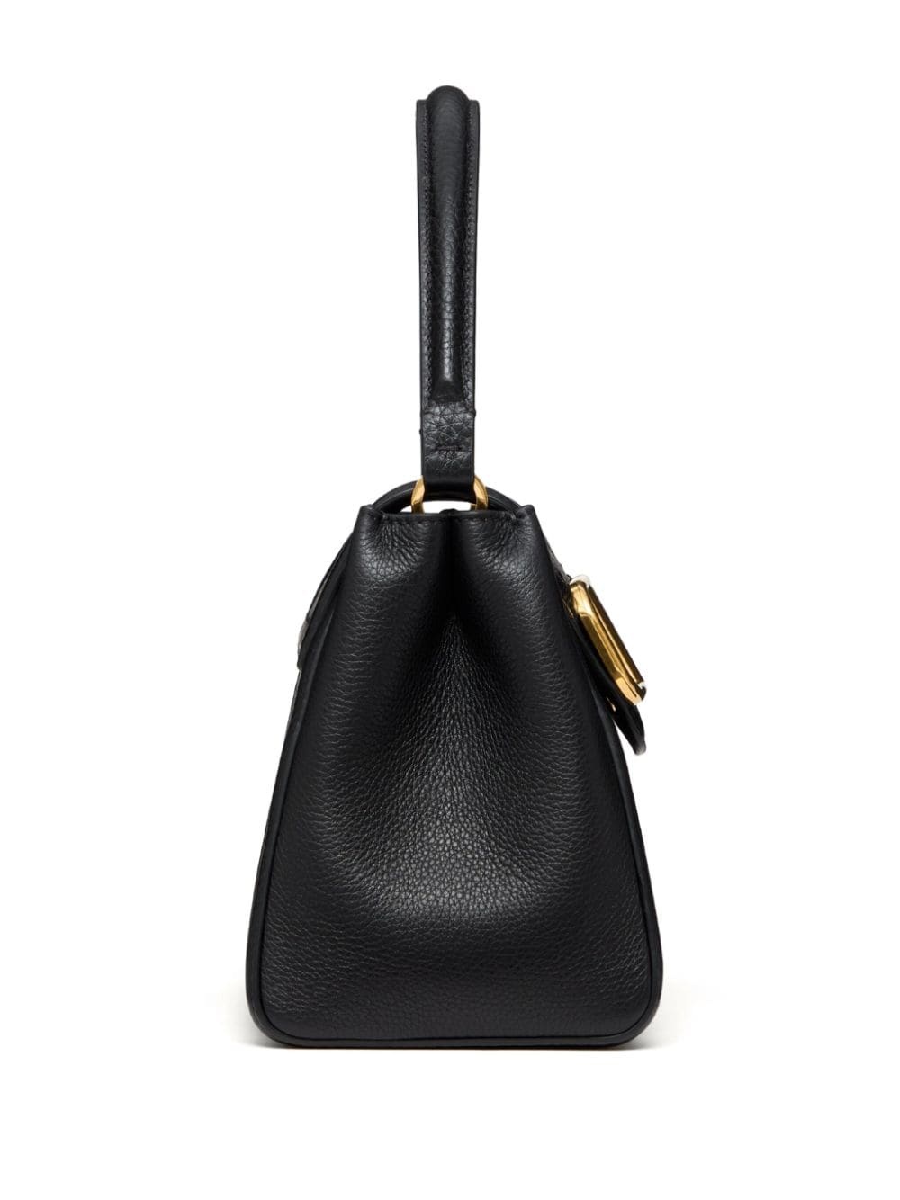 logo-plaque leather tote bag - 4