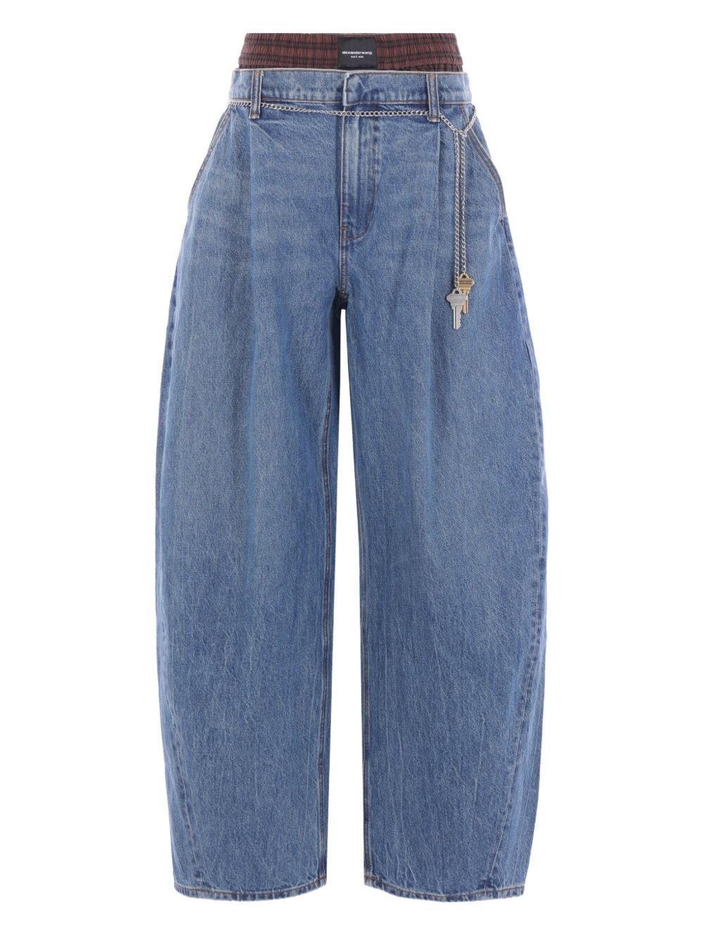 pre-styled ballon-leg jeans - 1