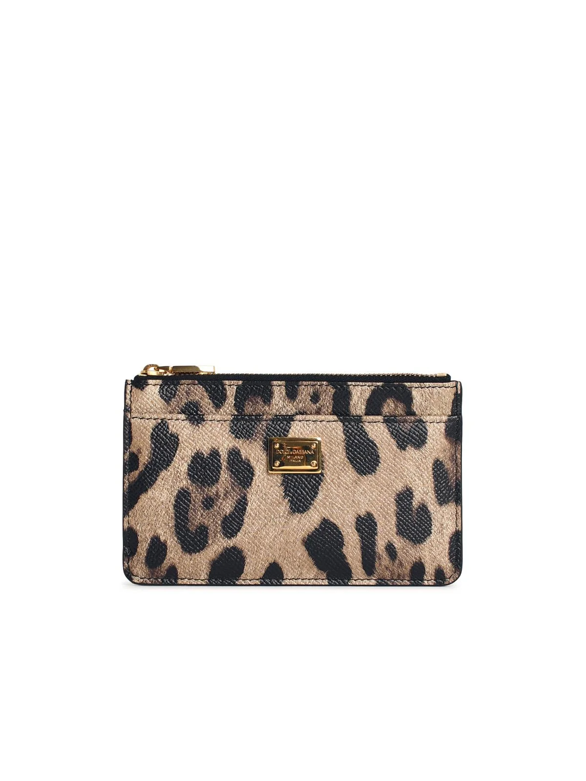 Dolce & Gabbana 'Dauphine' Leopard Print Leather Card Holder Women - 1