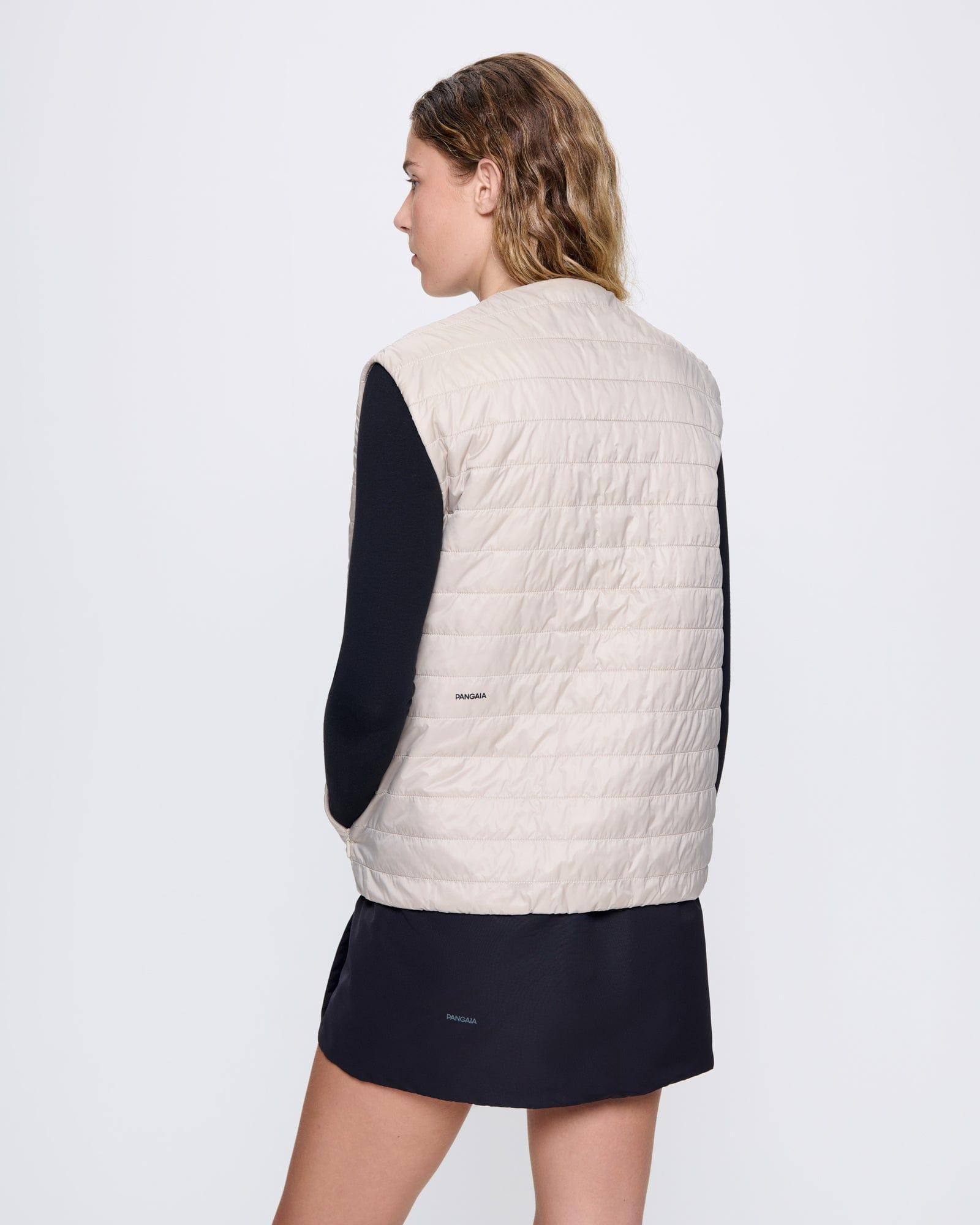 Womens Flower-Warmth Lite Gilet - Wheat Beige - 5