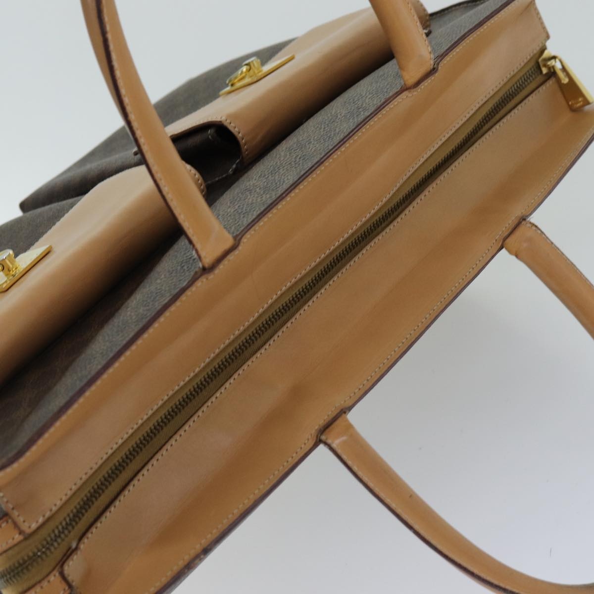 CELINE Macadam Canvas Tote Bag Pvc Brown - 6