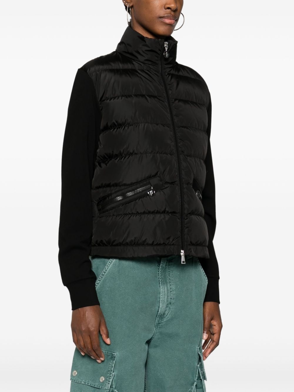 panelled puffer jacket - 3