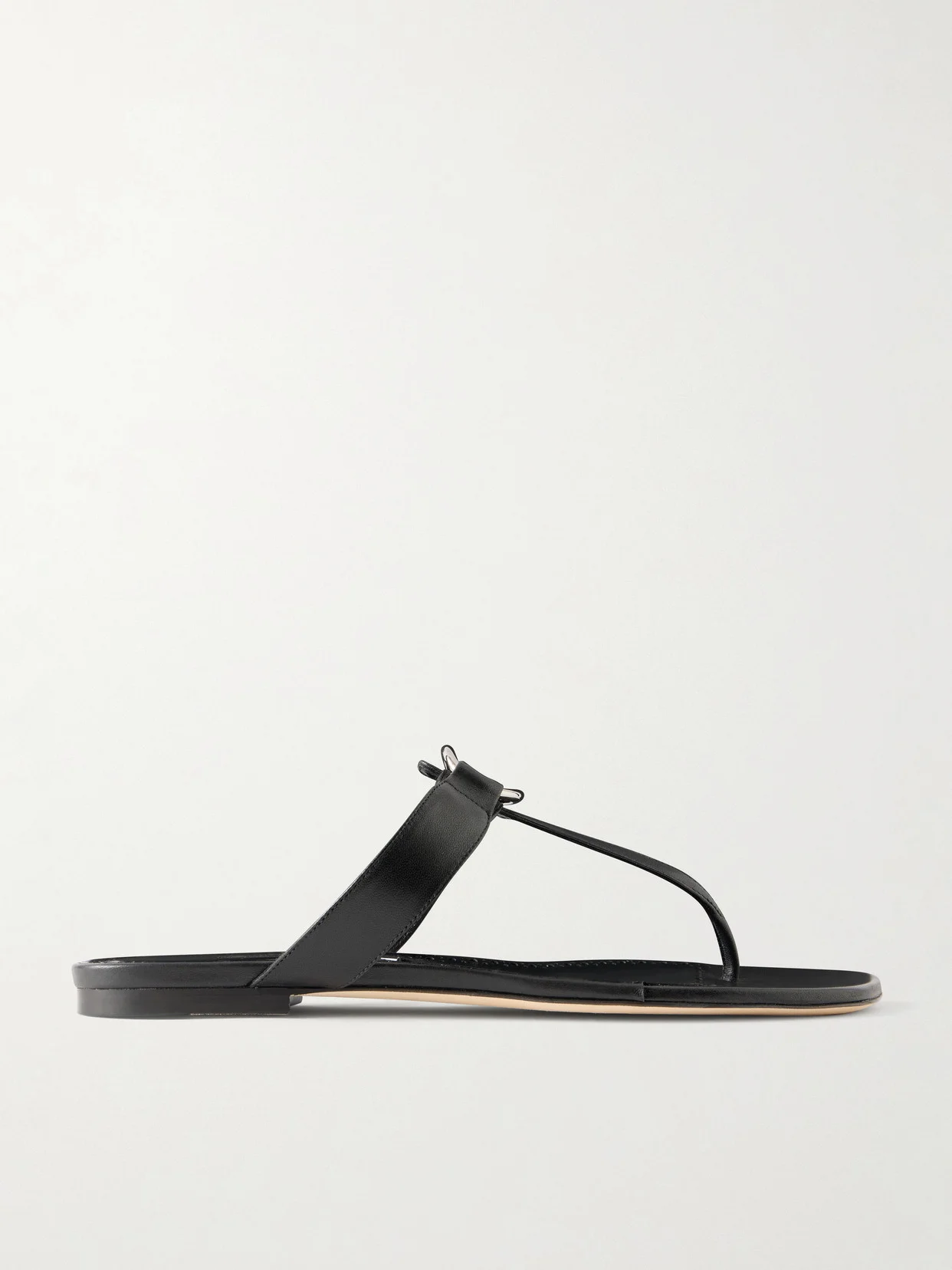 Mionasan Embellished Leather Thong Sandals - 1