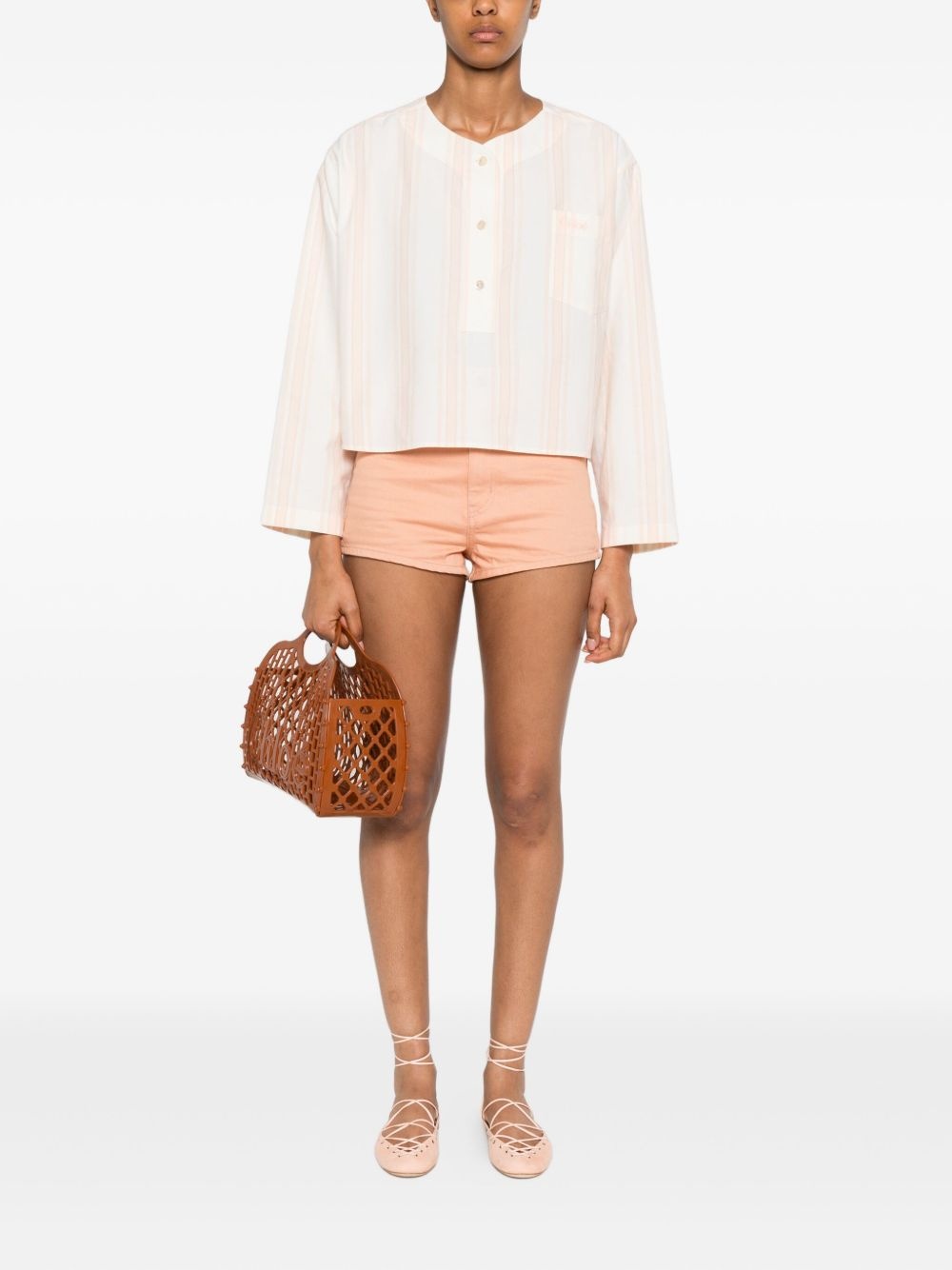 long-sleeve crop top - 2