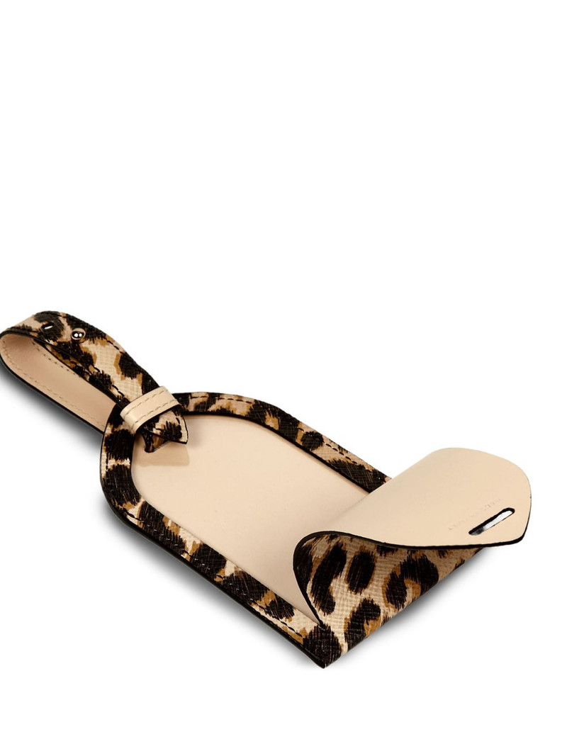 leopard-print luggage tag 3