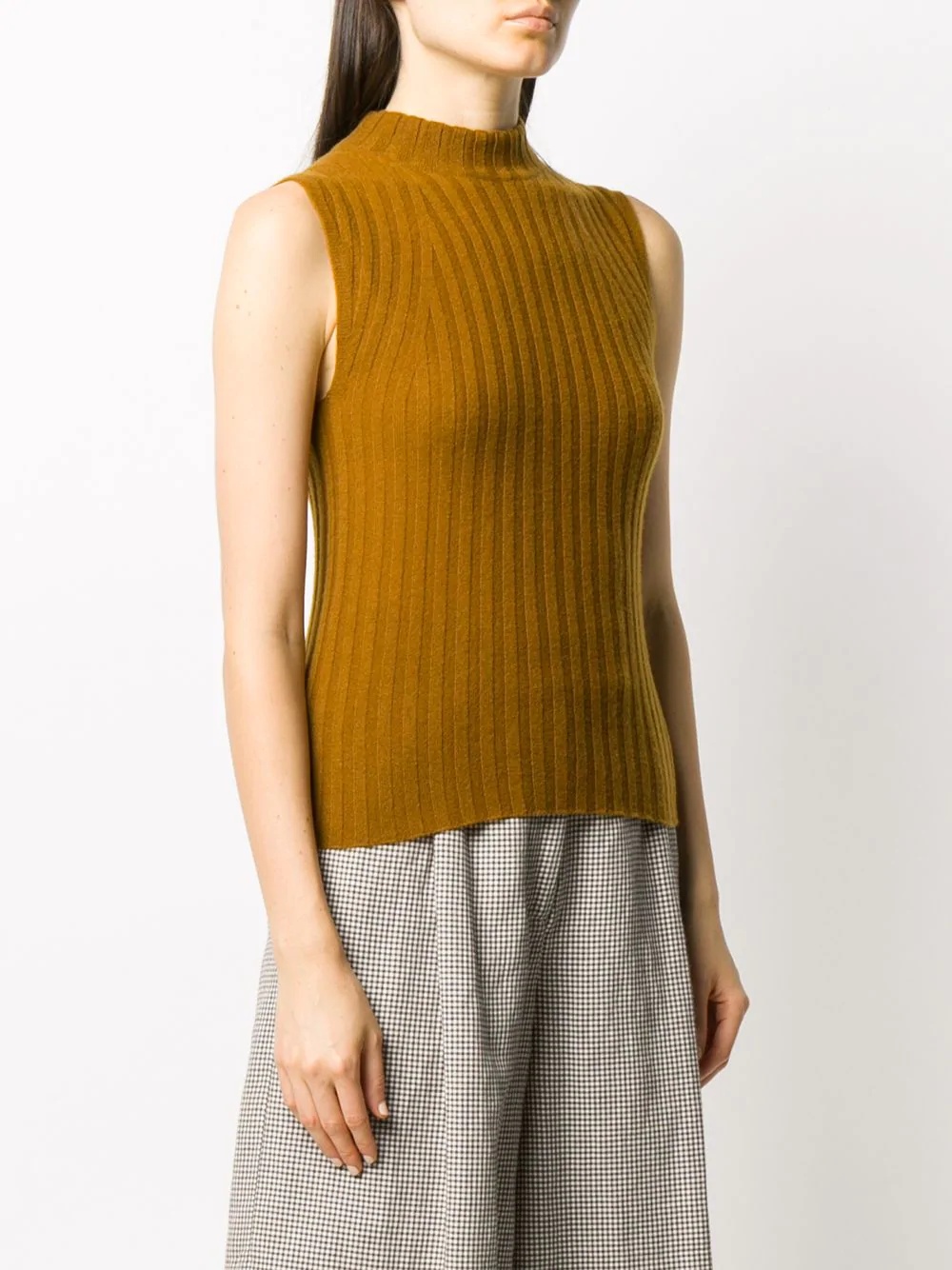 sleeveless chunky-knit cashmere jumper - 3