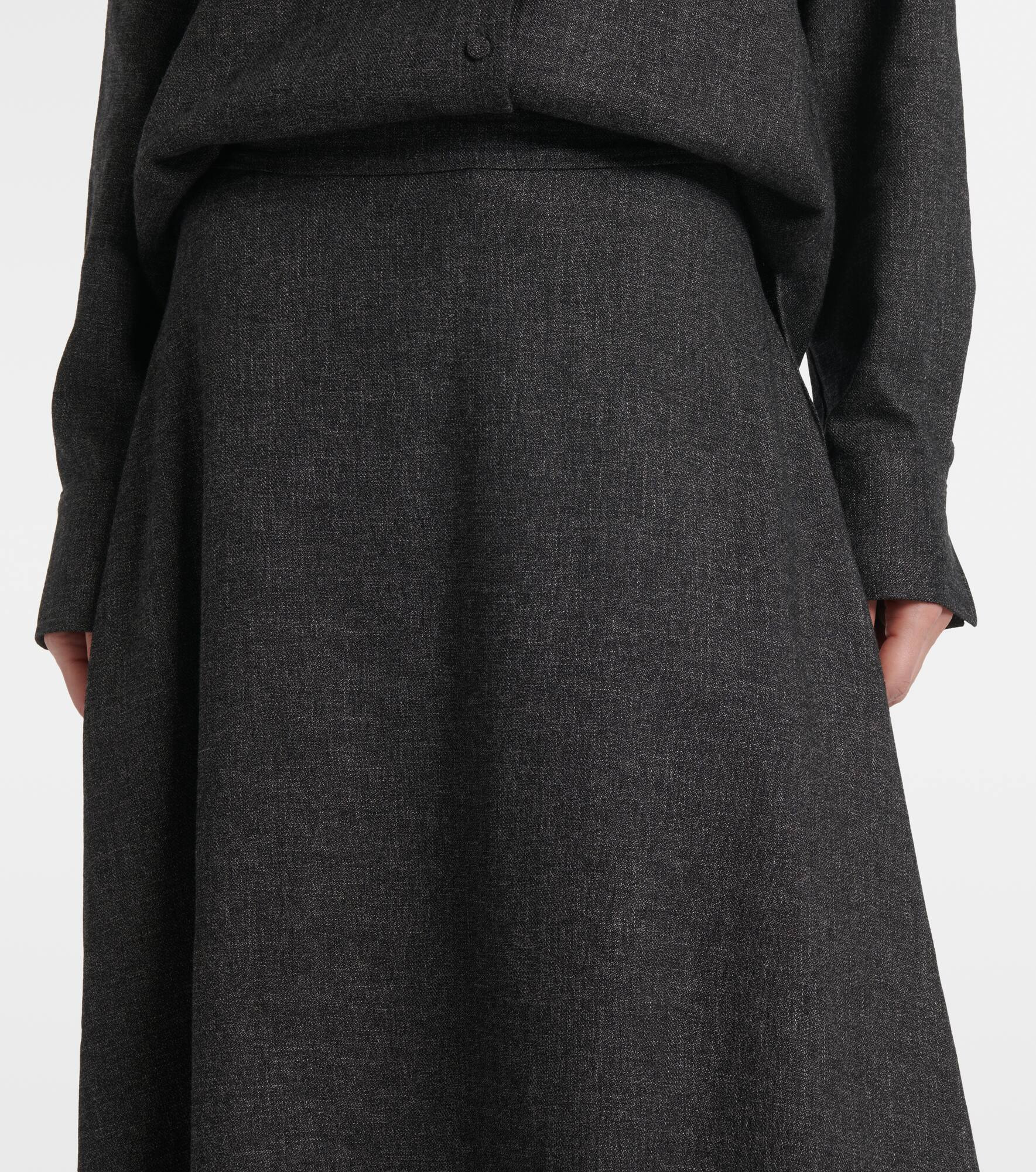 Jaspé midi skirt - 4