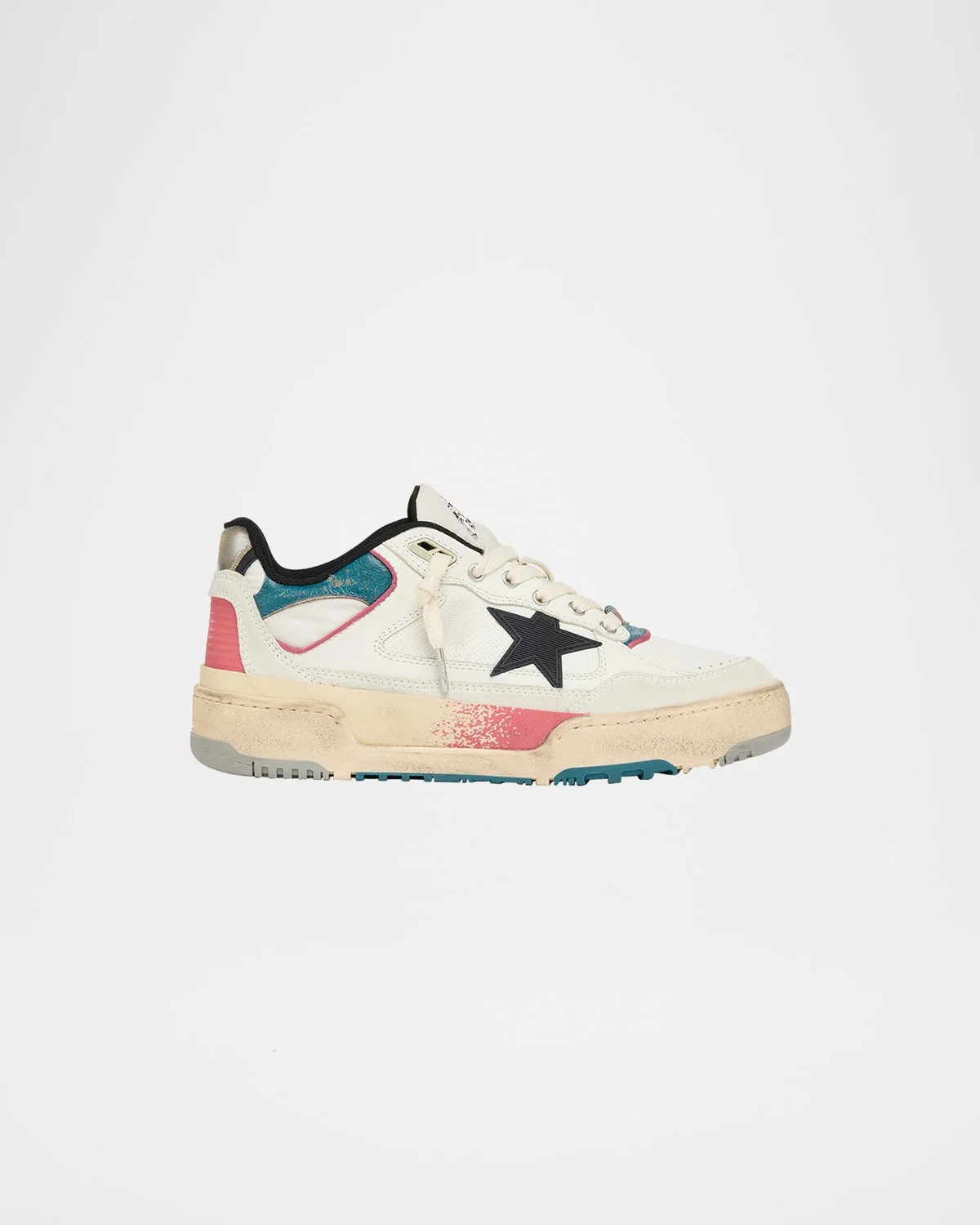 Men's Forty2 Leather and Suede Low-Top Sneakers - 1