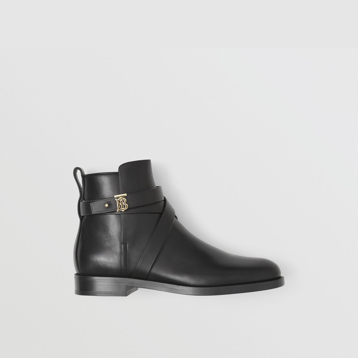 Monogram Motif Leather Ankle Boots - 6