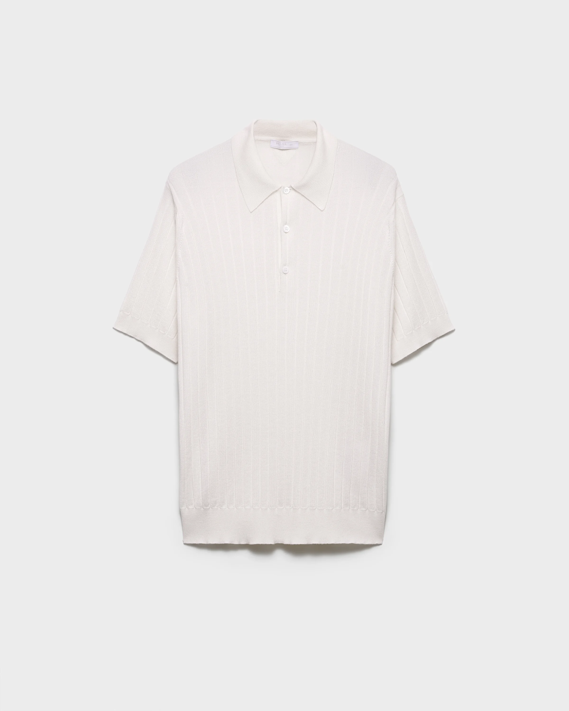 Cashmere and silk polo shirt - 1