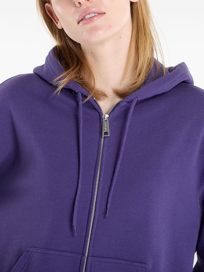 logo-embroidered zip-up hoodie 6