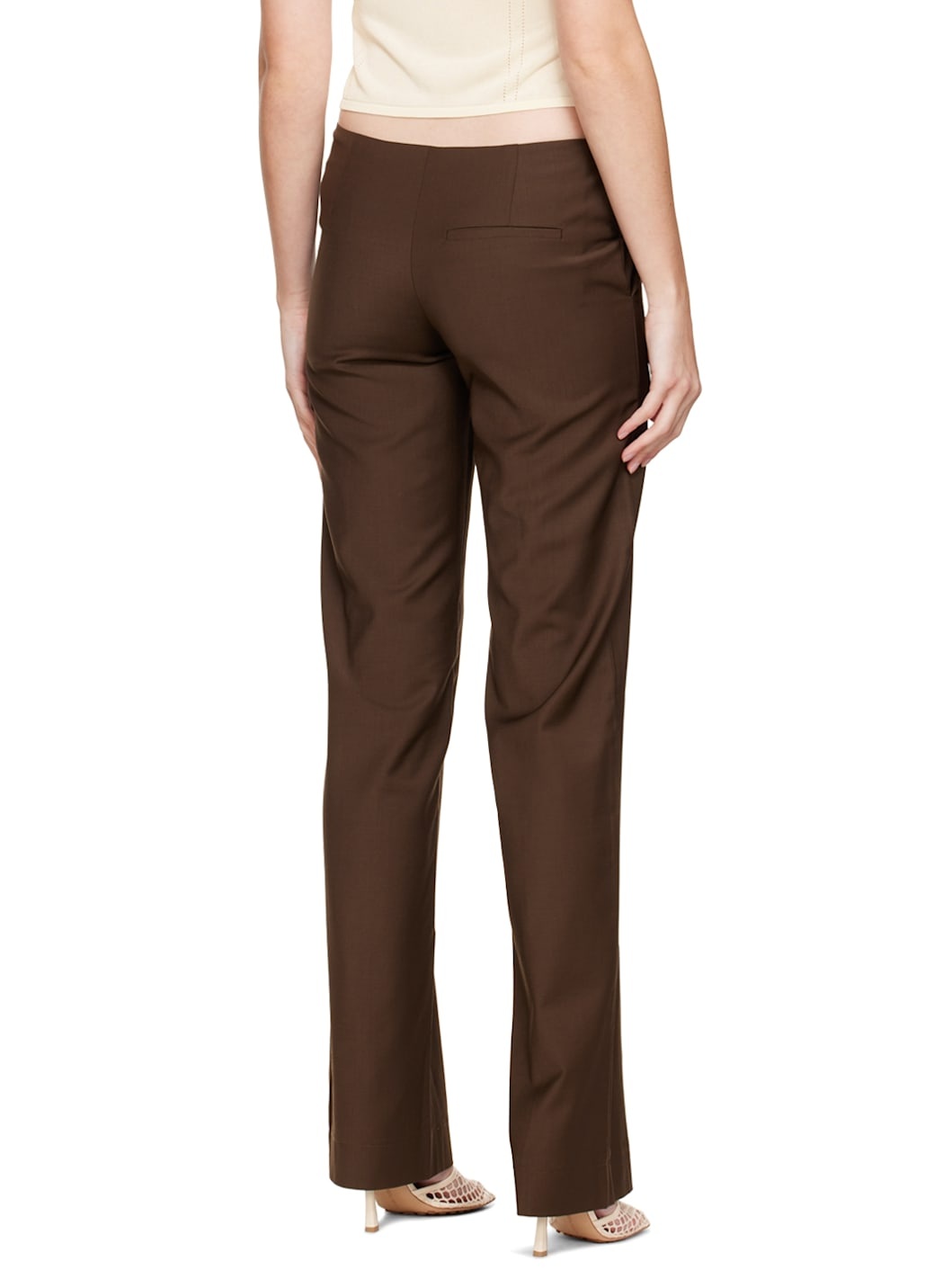 Brown Tule Trousers - 3