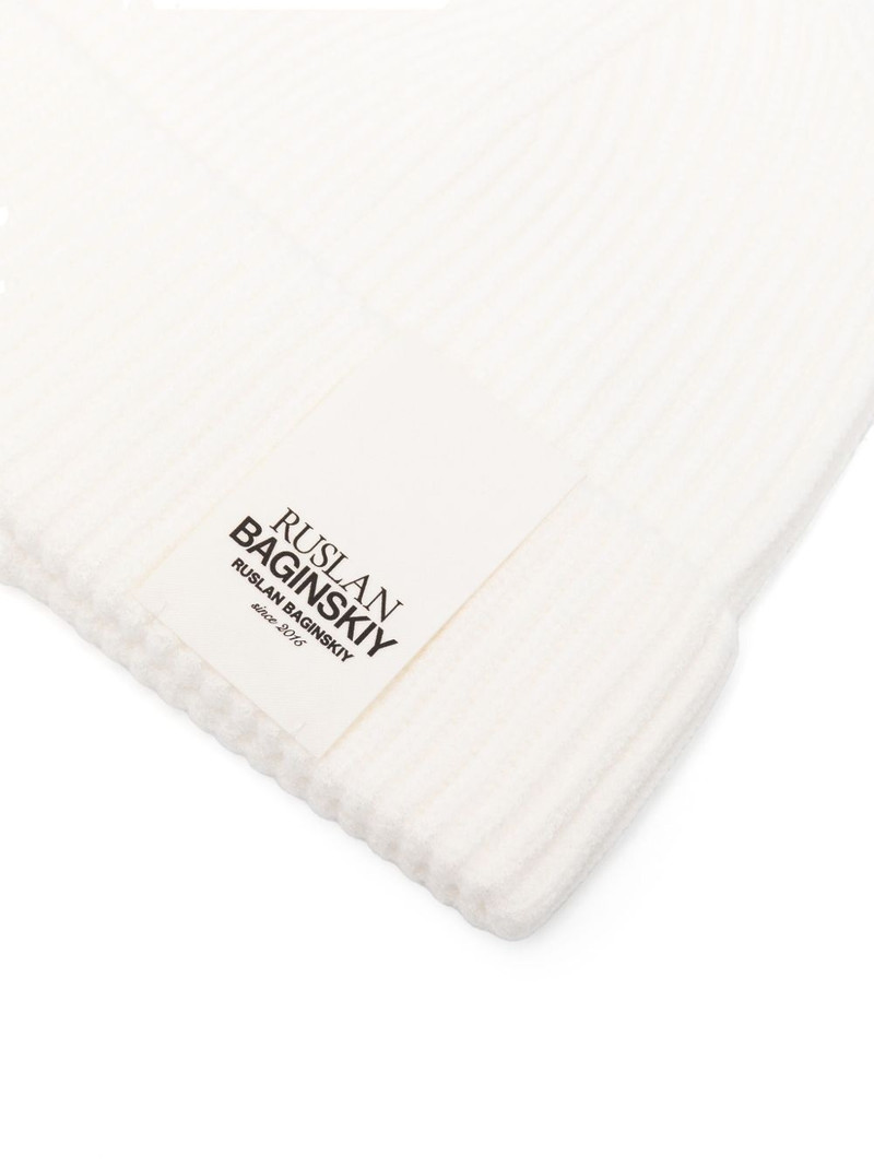RUSLAN BAGINSKIY ribbed-knit beanie outlook