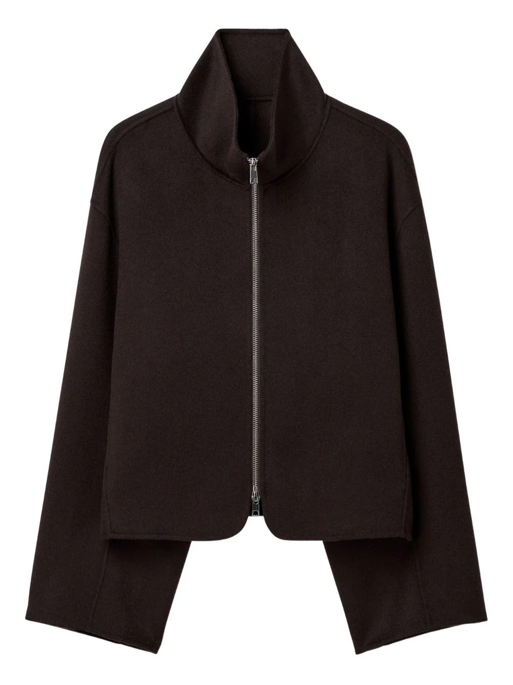 zip-up funnel-neck jacket - 1