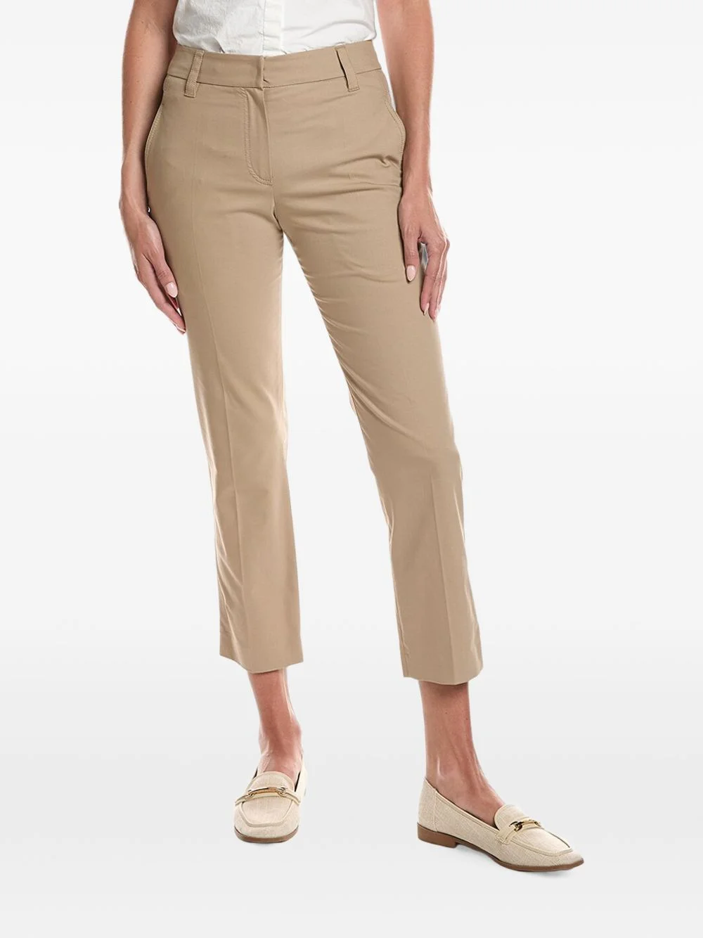 straight-leg cropped trousers - 1