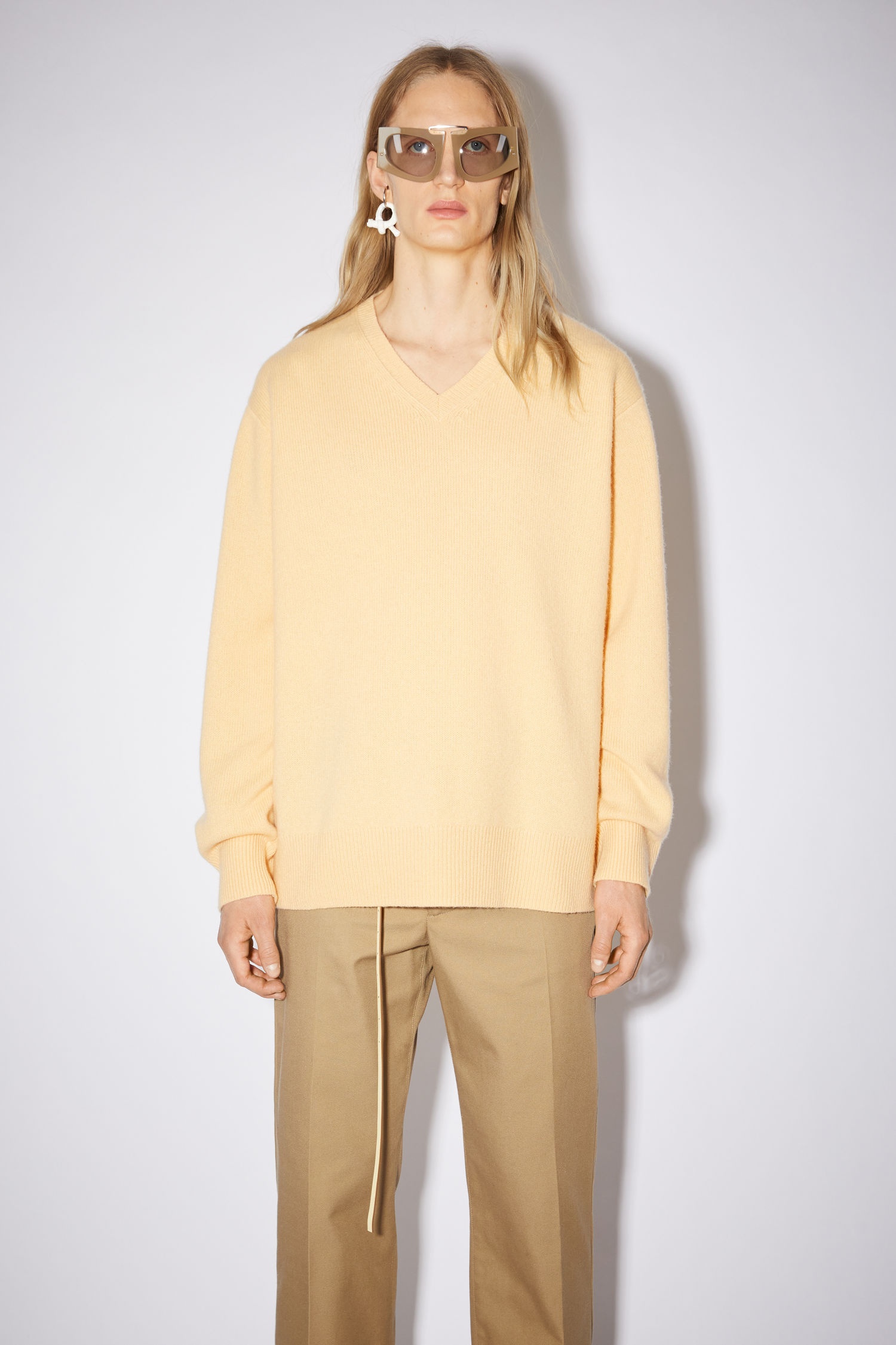 Wool blend sweater - Vanilla yellow - 2