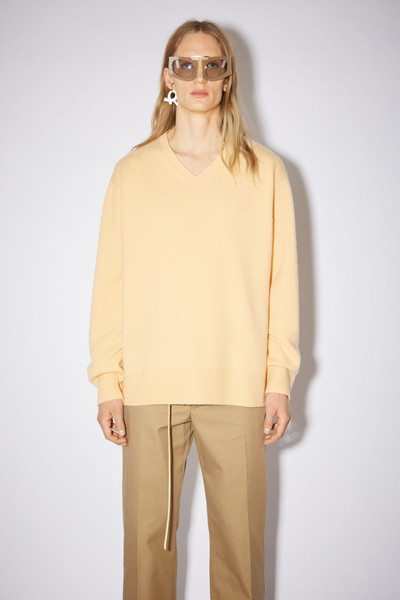 Acne Studios Wool blend sweater - Vanilla yellow outlook