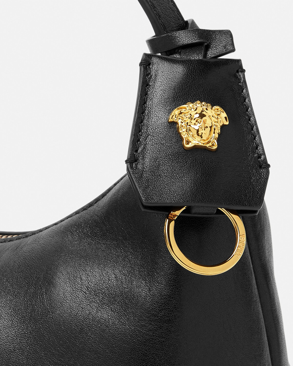 Versace Tag Hobo Handbag - 6