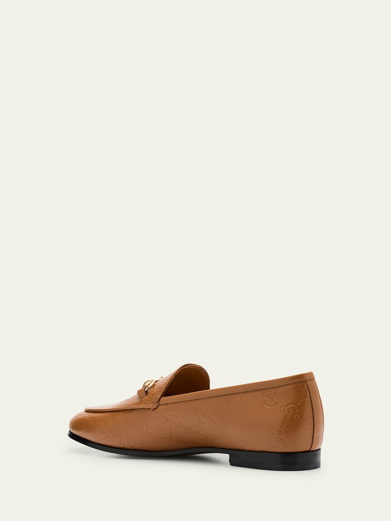 GUCCI Jordann GG Leather Bit Loafers outlook