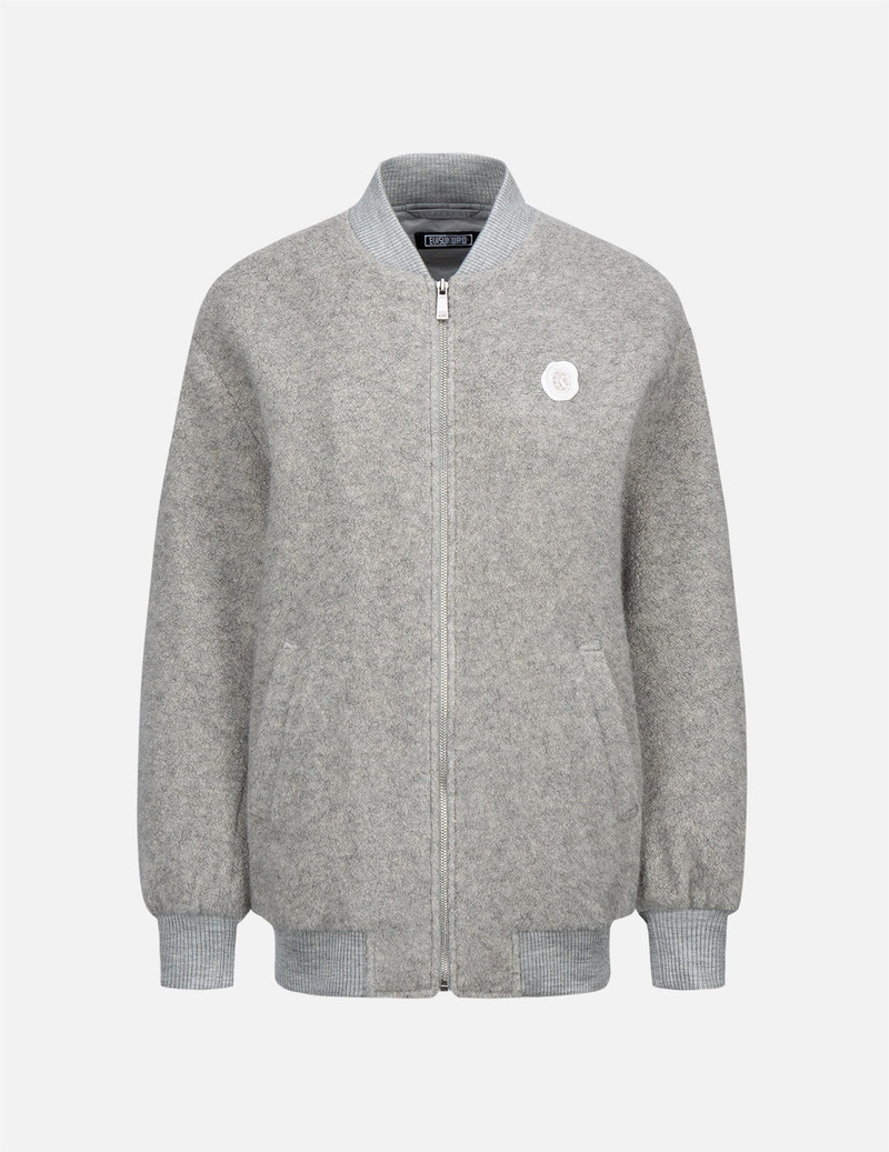 EVISU Fur Seagull Insert Padded Sherpa Bomber Jacket outlook