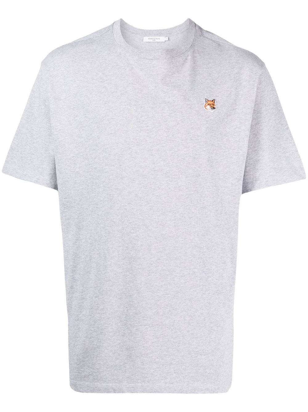 logo-patch cotton T-shirt - 1