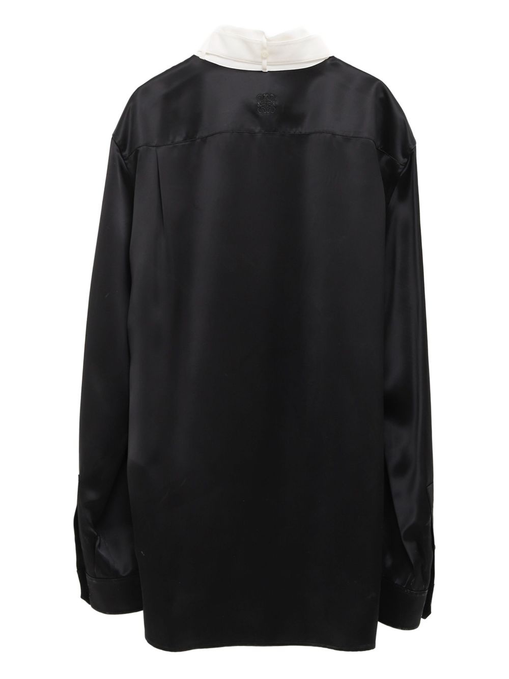 satin front-panel shirt - 2