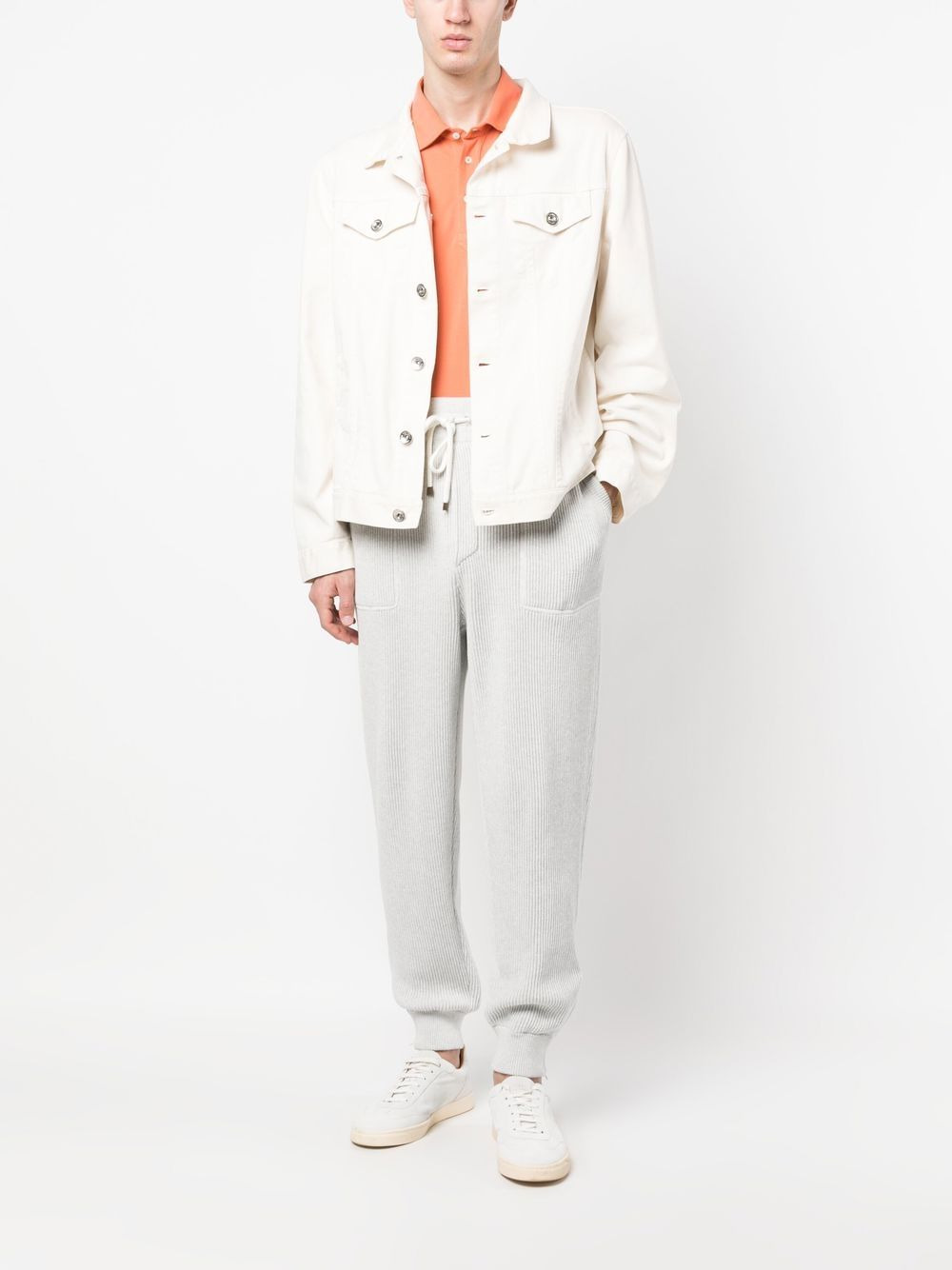 layered cotton polo shirt - 2