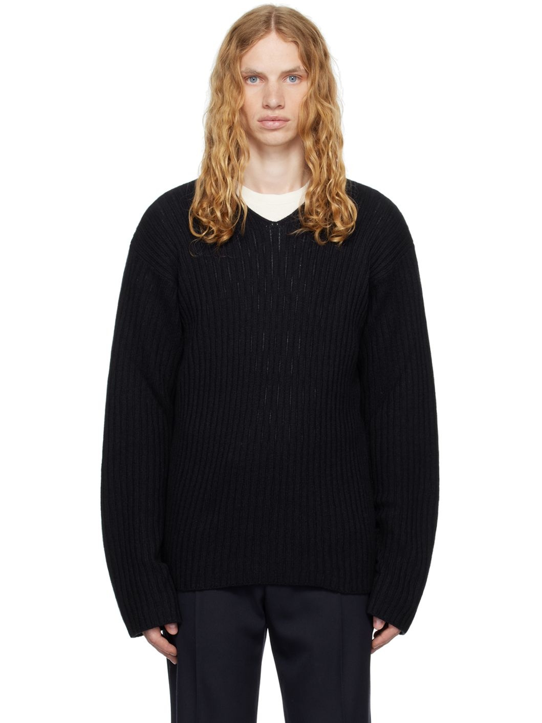 Navy Gustave Sweater - 1