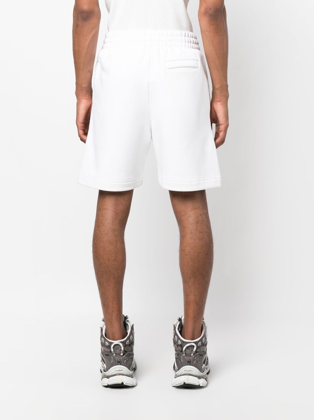 logo-print track shorts - 4