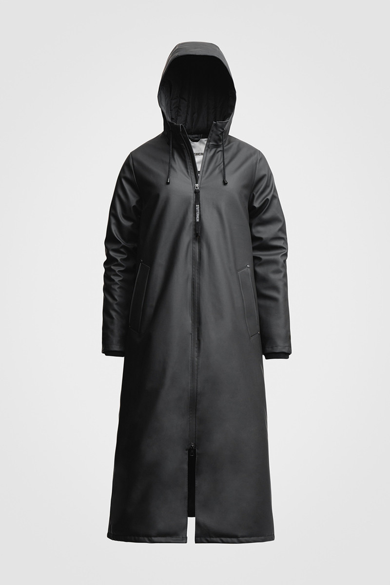 Stutterheim Mosebacke Long Winter Jacket Black outlook