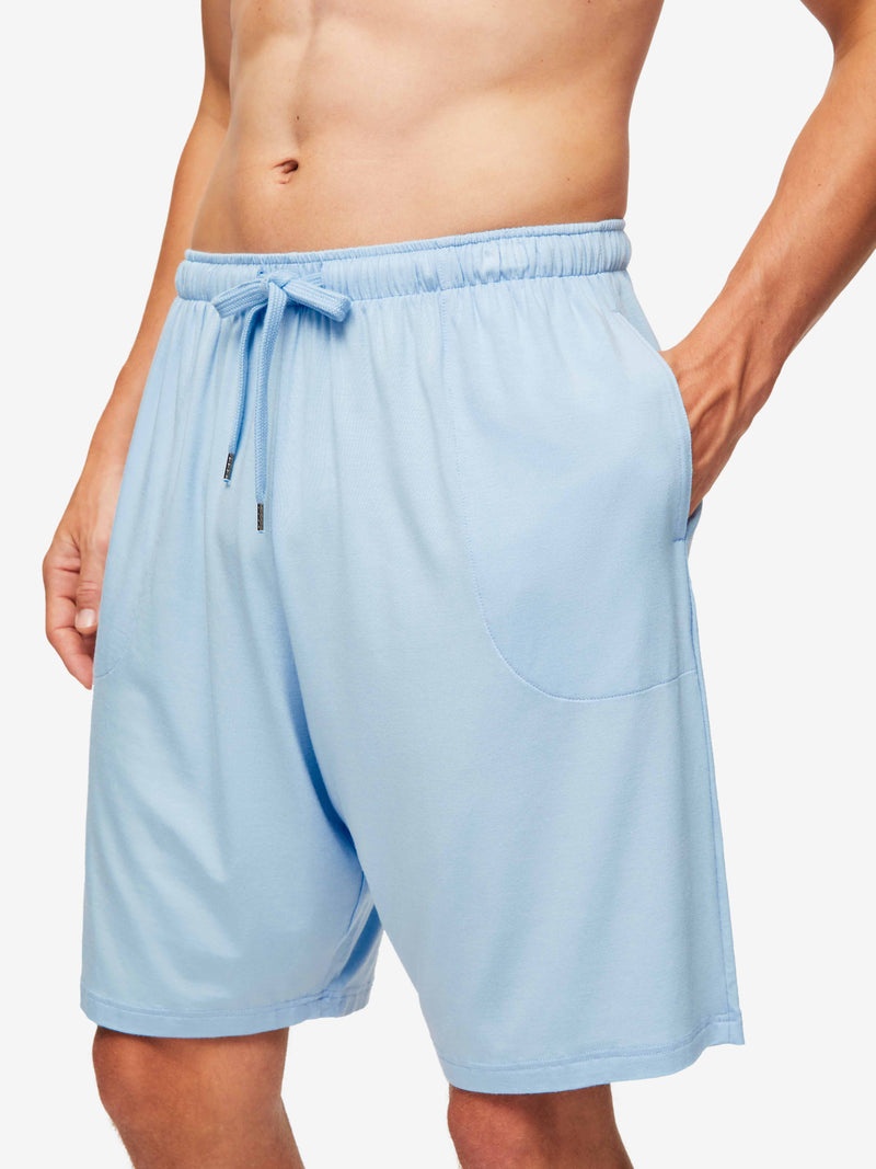Men's Lounge Shorts Basel Micro Modal Stretch Sky - 2