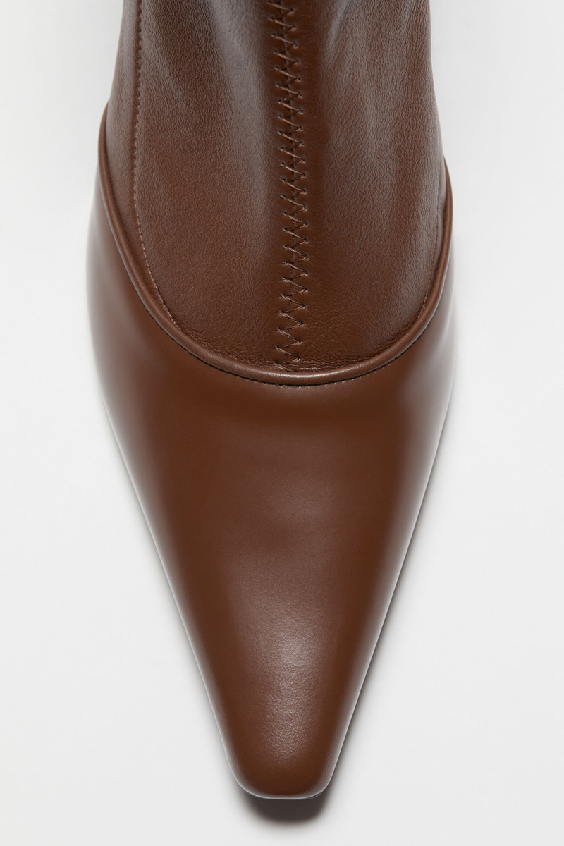 Heeled ankle boots - Cognac brown 5