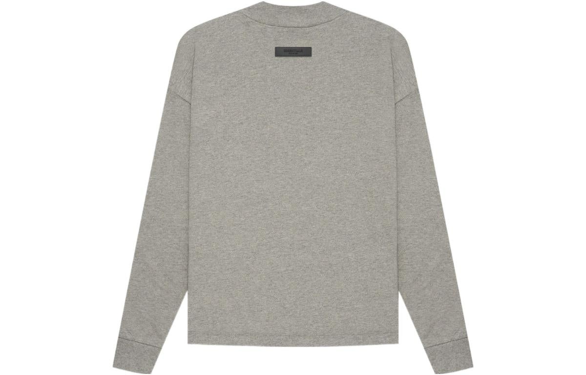 Fear of God Essentials SS22 Long Sleeve Tee Dark Oatmeal 1977 FOG-SS22-926 - 3