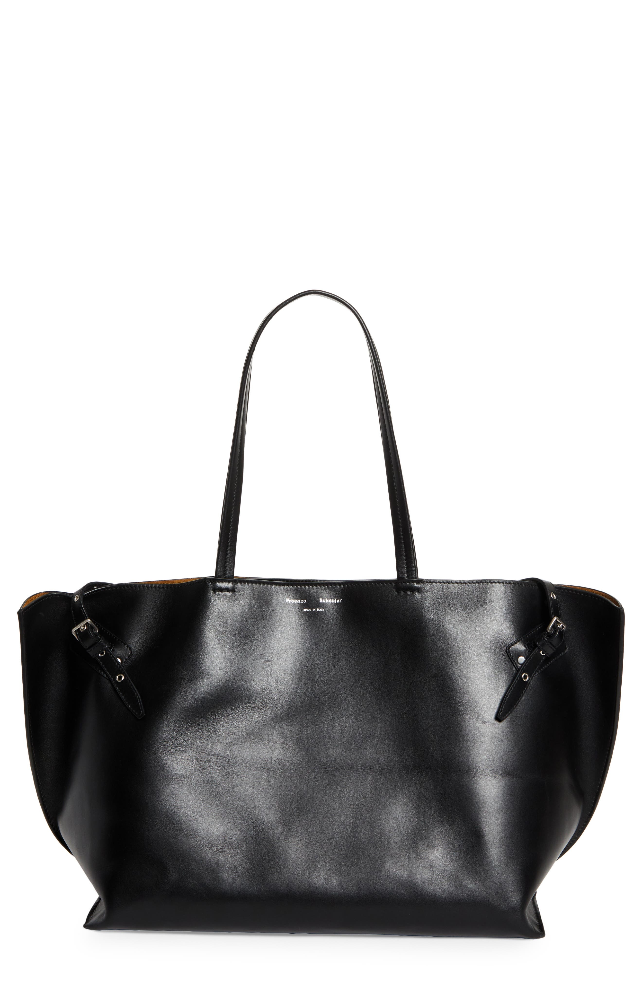 Proenza Schouler Days Leather Tote in Black at Nordstrom - 1