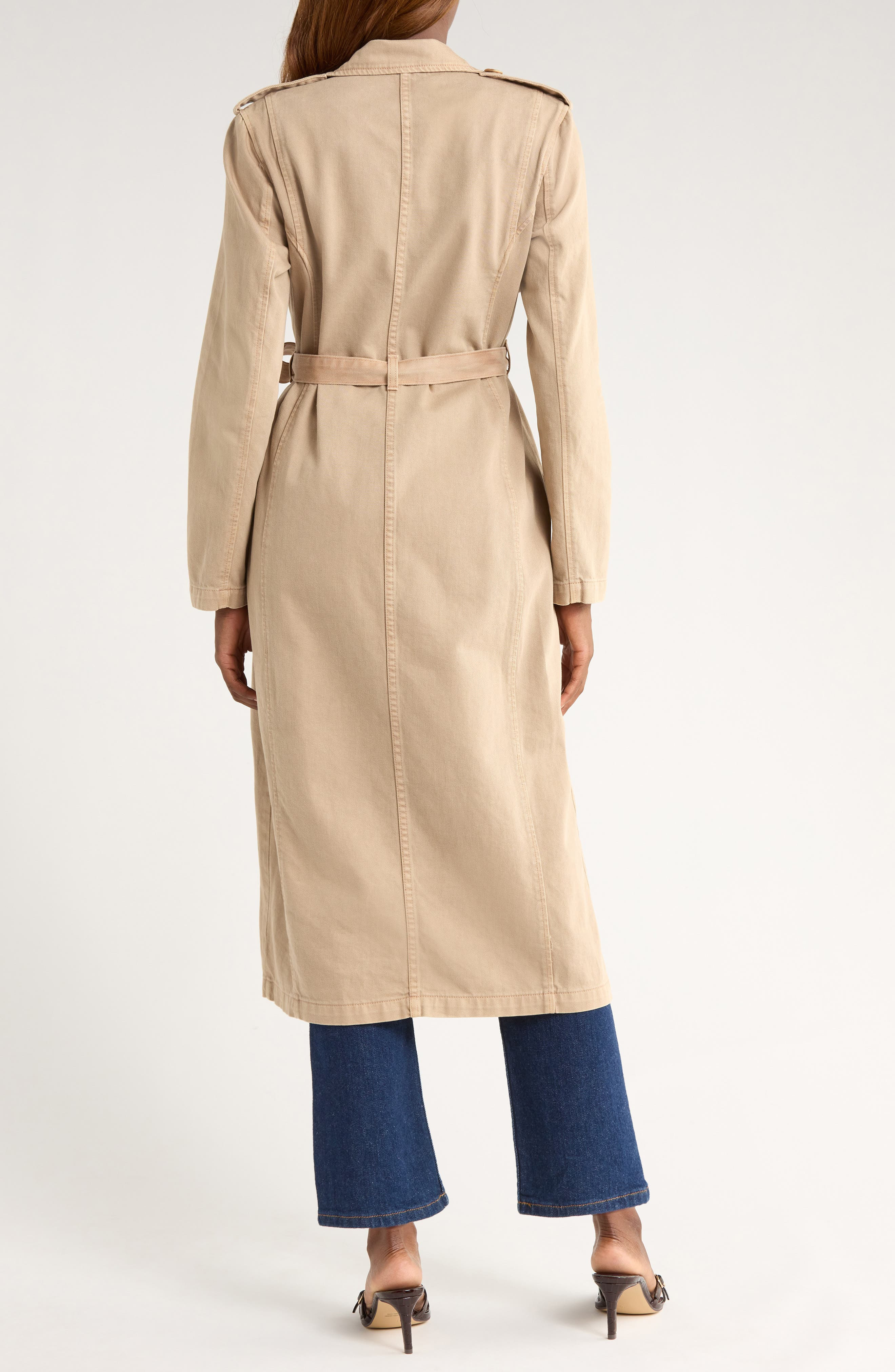 L'AGENCE Zavia Trench Coat in Dark Cappuccino at Nordstrom - 2