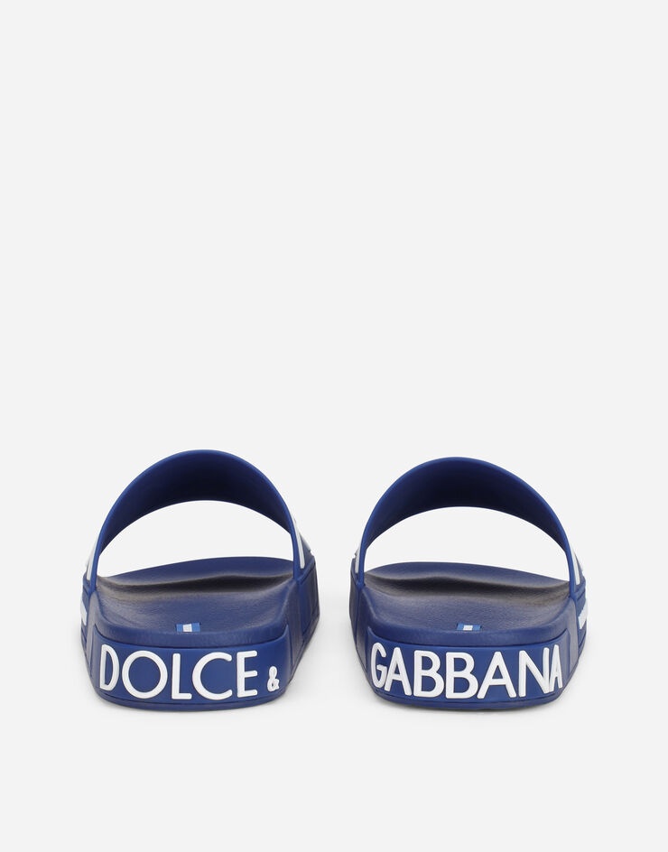 Rubber beachwear sliders with DG logo - 3