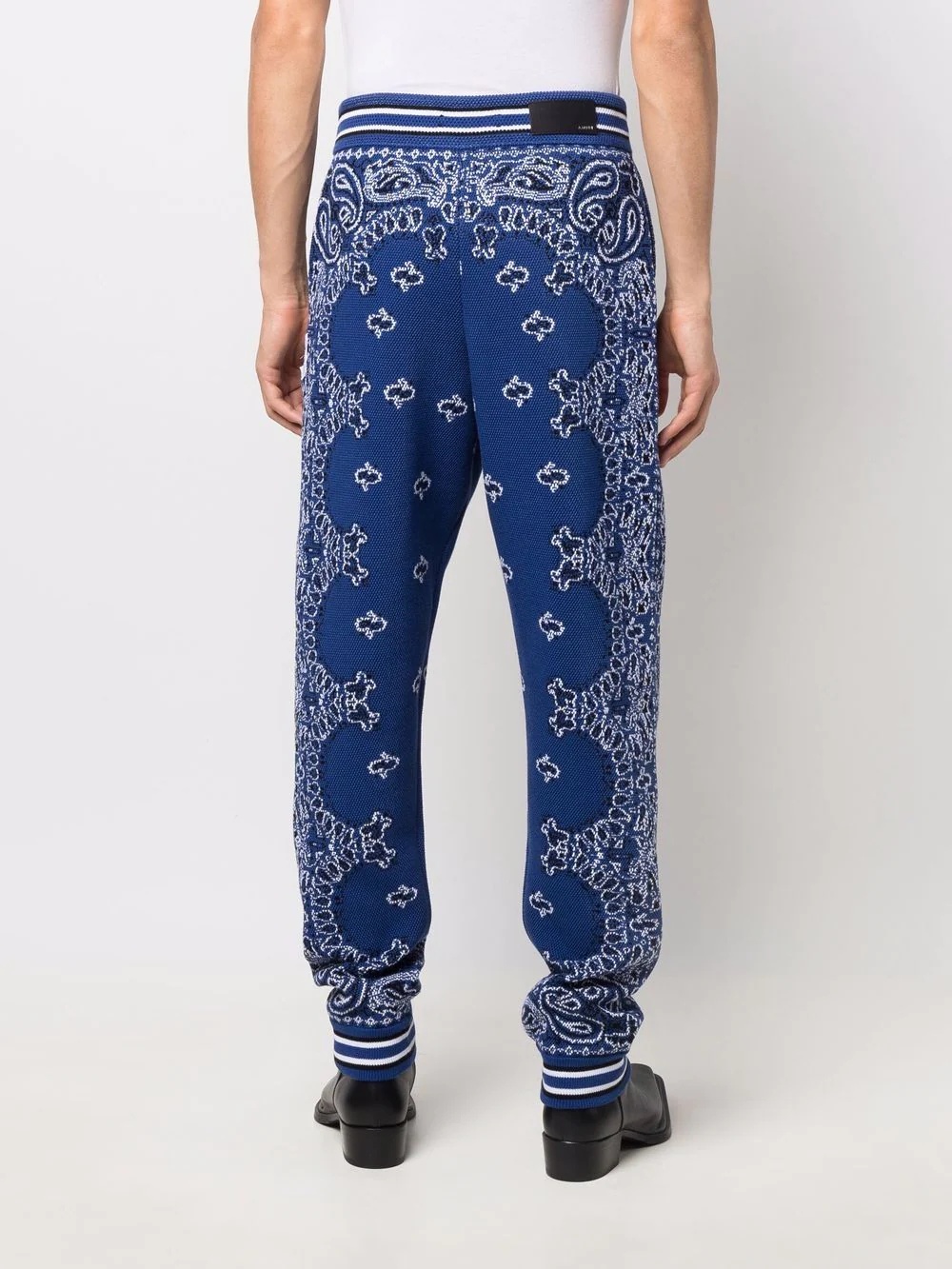 bandana-print track trousers - 4