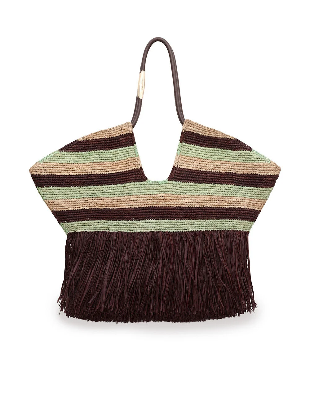 GOLDENTIME LARGE FRINGE TOTE - 1