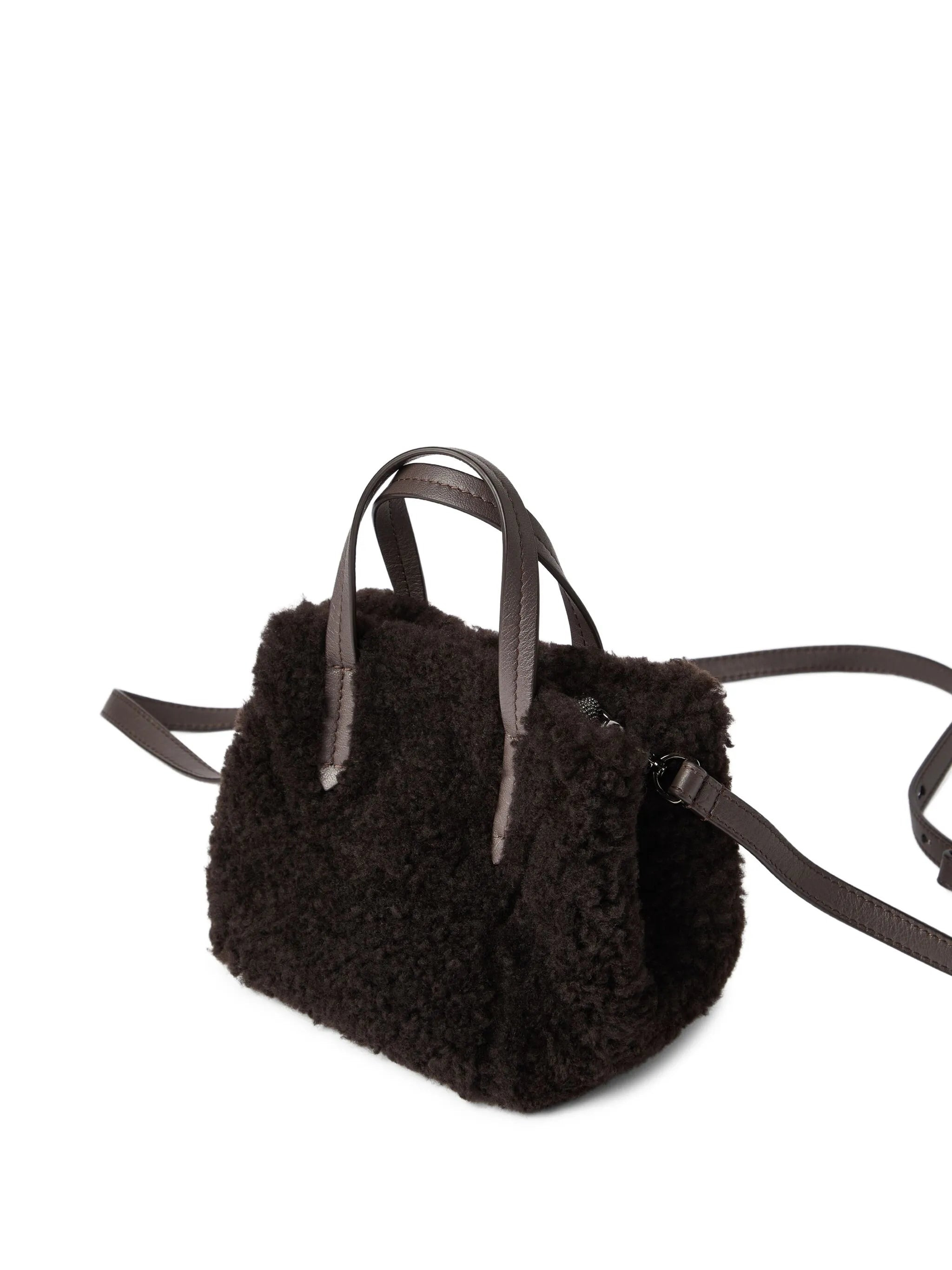Brunello Cucinelli Shearling Tote Bag - 3