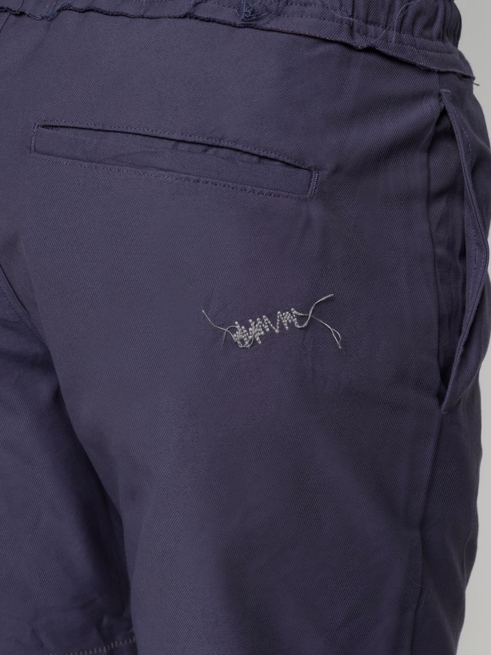 contrast-stitching track shorts - 6