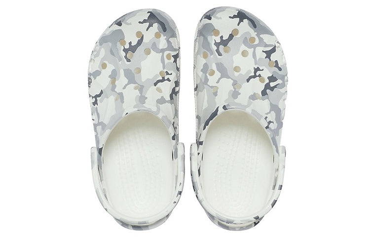 Crocs Unisex Bayaband Sandals - White Camo 'Gray White' 206230-1D3 - 5