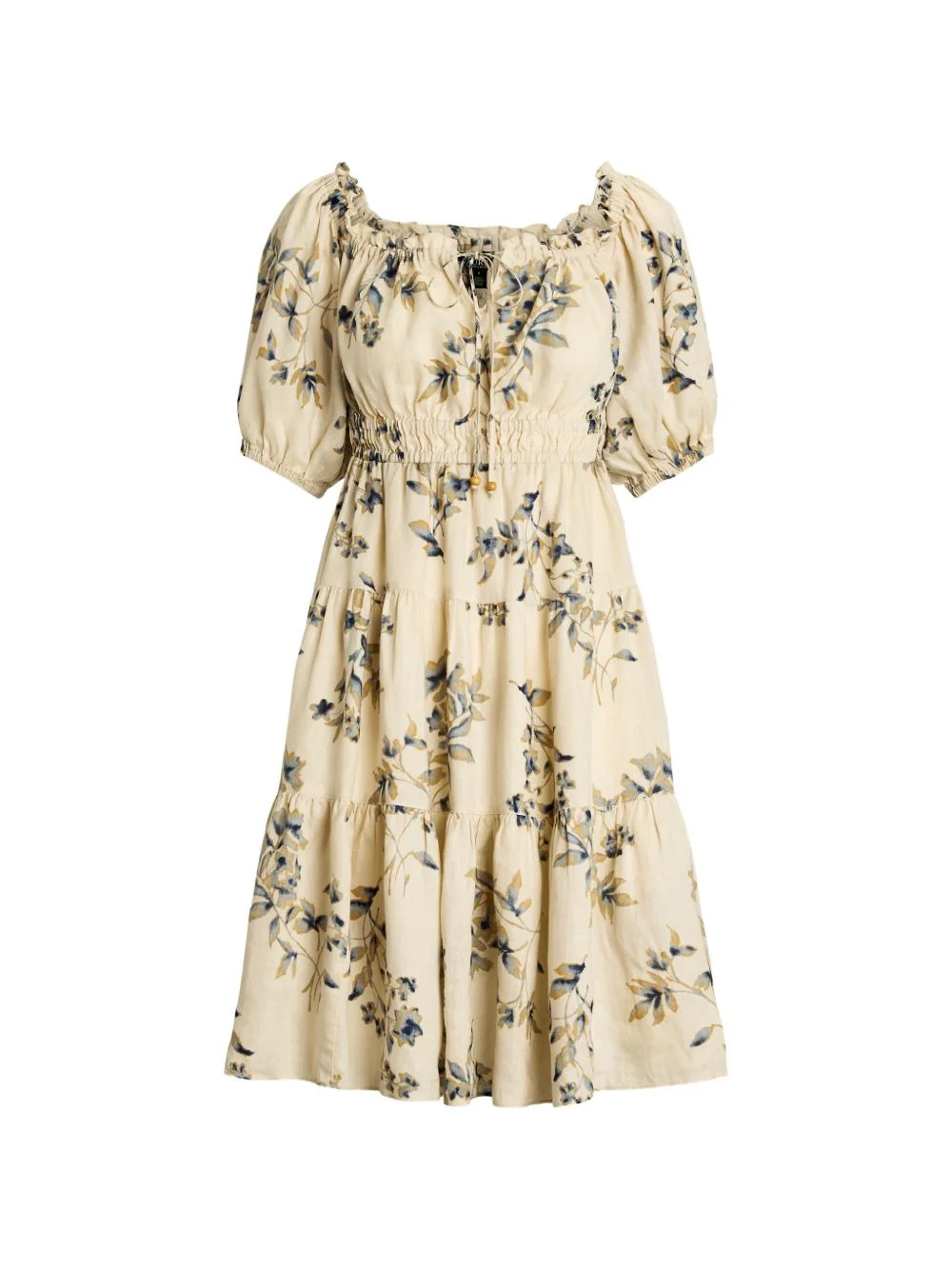polo ralph lauren floral midi dress Polo Ralph Lauren Floral-Print Smocked Cotton Dress