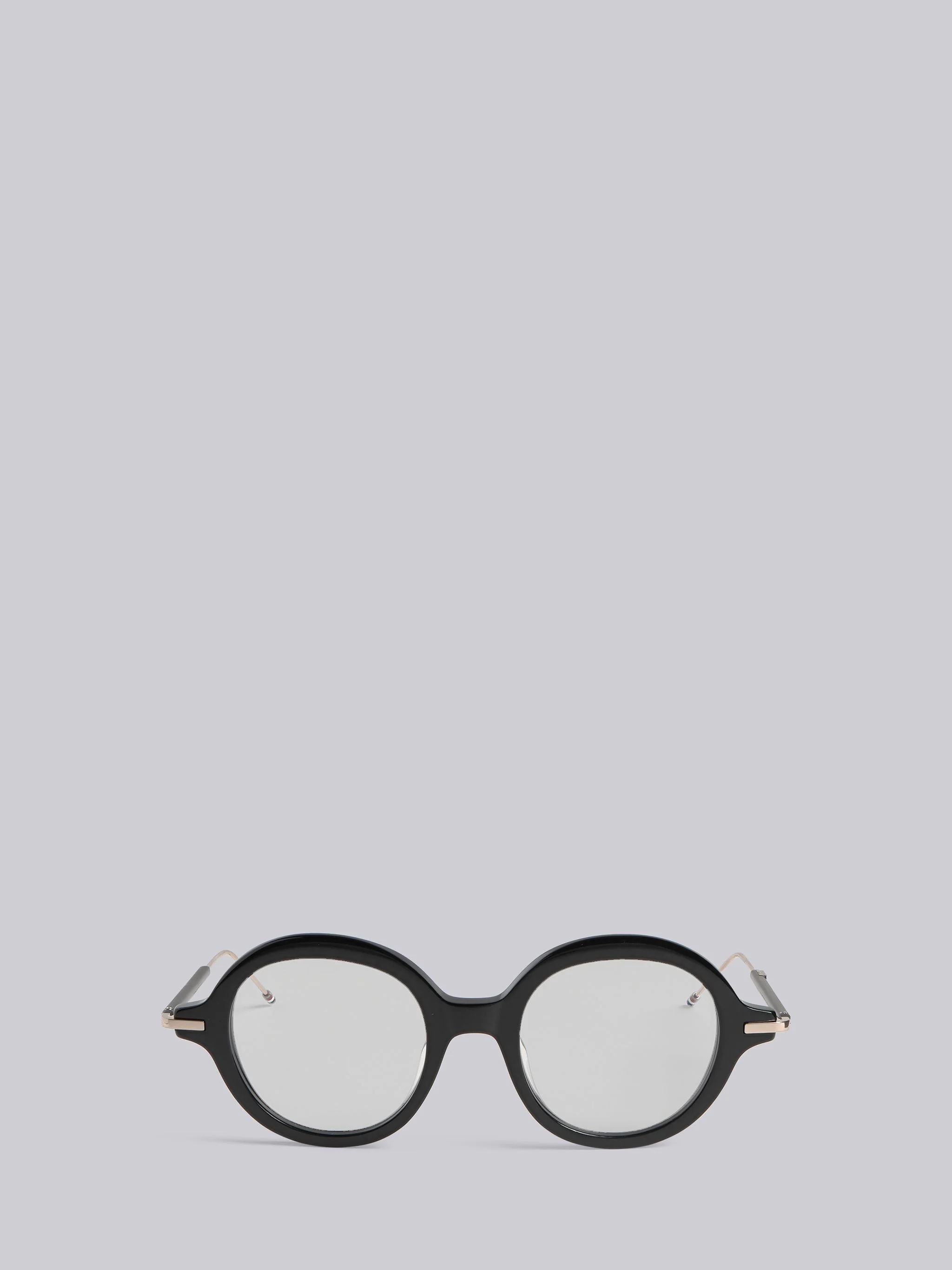 TB000 - Black Iron Round Glasses - 1