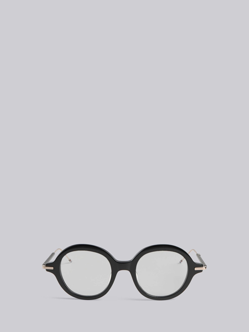 TB000 - Black Iron Round Glasses 1